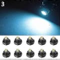 10 stk. T4.2 12V LED-pære Bilinstrument Dashboard Meter Panel Lys Lamper Light Blue 10
