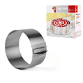 Miniatyrbilde 2 av 3: Justerbar kakering 20 cm høy - justerbar bakerring i rustfritt stål - høy bakeform for ea