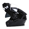 Pikkukuva 8 / 8: Arrival Miesten Moottoripyörä Ammattimainen Kilpa Flip Up Kypärä Abs Materiaali Modulaariset Kaksoislinssikypärät 2 S（55-56）
