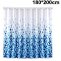 Polyester Fabric Shower Curtain Waterproof Mildew Resistant Shower Cu