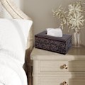 Miniatyrbild 3 av 5: 1 st Antik PU Läder Tissue Box Hållare Omslag Rektangulär Servettfodral Dispenser, Hemmakontor Bil Tissue Box med Ma