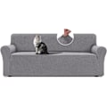 Miniatyrbild 1 av 8: Justerbara 3- och 2-sits sofföverdrag, Stort 3-sits sofföverdrag, Stretch sofföverdrag, Slitstarkt stretch sofföverdrag, Ljusgrå Light Grey Large 3-seater (215-250 cm)