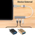 Miniatyrbillede 2 af 5: USBC til USB-adaptere, USBC-adaptere, TypeC han til USB3.0 hun-adaptere, OTG USB-adaptere til USBC til telefon og pc Silver