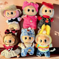 Miniatyrbillede 3 af 3: POP MART LABUBU The Monsters Spændende Macaron Plys Dukker Figur Legetøj Super Søde Udskiftningstøj Labubu Dukketøj Generisk I-II（S）