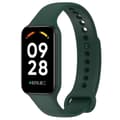 Til Redmi Band 2 Ensfarvet Silikone Integreret Urrem Dark Green