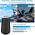 Miniatyrbillede 3 af 5: Trådløs HDMI-skærmadapter, HDMI-sender og -modtager, 1080P spejladapter kompatibel med iPhone, iPad, Android, iOS, Windows, PC til HDTV