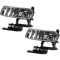 Bil tåkelys støtfanger kjørelys LED-lys for Chevy Silverado 1999-2002 Tahoe 20 Black
