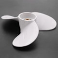 Miniatyrbillede 4 af 5: 7 1/2X7 Til 4Hp 5Hp 6Hp Til 9 Tand Spline Aluminium Propeller Påhængsmotor Bådmotorer Marine Propeller 6E0-45943-01-El