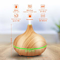 Miniatyrbillede 3 af 5: 300 ml ultralyd luftfugter med aromaterapi, LED-lys og timer Madera
