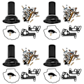 Miniatyrbillede 3 af 5: 4-sæt til V-max 1200 Vmax 1985-2000 V-max1200 Motorcykel Forgaser Reparationskit Stempel black