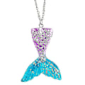 Miniatyrbillede 3 af 5: 5 stk./sæt Piger Havfruehale Badedragt Børn Havfrue Ariel Cosplay Kostume Fantasy Strand Bikini Y.120.Sæt 3