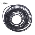 Flat Drive Belt Turntable Rubber Belt for LP Vinyl Turntable Phono 25pcs