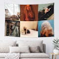 Pikkukuva 1 / 7: WUGXCOLL Sabrina Carpenter Seinävaate Seinäkoriste Opiskelija-asunnon Seinätaide Lippu Juhlakoriste Banneri Tausta Kodin Sisustus Makuuhuoneeseen Ja Olohuoneeseen Color1 60x40in