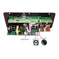 Miniatyrbillede 4 af 5: 200W AC 220V 12V 24V Digital Bluetooth Stereo Forstærker Board Subwoofer Dobbelt Mikrofon Karaoke Forstærkere Til 8-12 Tommer Højttaler EU Plug