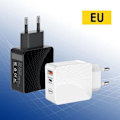 Miniatyrbillede 4 af 4: Hurtiglader 30W - iPhone - 2 USB-porte - Sort - Kompatibel med iPhone 16 - Sikker Svart