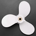 Miniatyrbillede 3 af 5: 7 1/2X7 Til 4Hp 5Hp 6Hp Til 9 Tand Spline Aluminium Propeller Påhængsmotor Bådmotorer Marine Propeller 6E0-45943-01-El