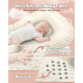 Miniatyrbild 3 av 8: Baby Lounger - 3-i-1 Babynest för Nyfödda 0-24 Månader, Andningsbar & Mjuk Baby Nest Säng för Bebis, Portabelt Babynest för Hemma och Resor Beige
