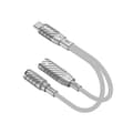 BWOO USB-Adapter USB-C till USB-C och 3,5mm för laddning och lj