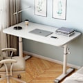 Pikkukuva 3 / 4: Korkeussäädettävä Pöytä 80x60 cm – Kompakti ja Ergonominen Työp