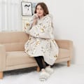 Miniatyrbillede 6 af 6: Oversized hoodie - Katte 96cm