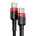 Miniatyrbild 4 av 4: Baseus Cafule PD USB-C - USB-C 100W 5A 2 m Röd/Svart
