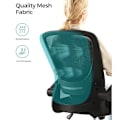 Miniatyrbillede 5 af 7: Ergonomisk kontorstol med armlæn og justerbart ryglæn - Sort