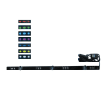 Miniatyrbillede 1 af 2: LED strip med 7 farver til bil - 70cm