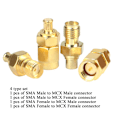 Miniatyrbillede 4 af 4: SMA til MCX-adapter - 4-pak