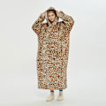 Miniatyrbillede 3 af 4: Oversized hoodie - Leopardmønster 120cm