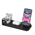 Miniatyrbild 1 av 2: 6i1 Laddstation för Apple Airpods, Watch & iPhone - Svart