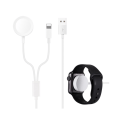 Miniatyrbillede 4 af 4: 2i1 Lader - Apple ur og iPhone Mobiltelefon