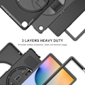 Miniatyrbillede 6 af 10: Foderal med roterbart stativ til Samsung Galaxy Tab S6 Lite Sort