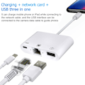 Miniatyrbillede 5 af 10: iPhone/iPad switch fra lightning til Ethernet + USB + Lightning