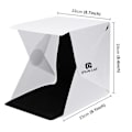 Miniatyrbild 5 av 10: Fotostudio mini med LED-paneler - 2 bakgrunder