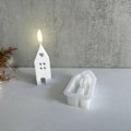 Miniatyrbillede 2 af 8: Silikoneform til stearinlys 16,5cm - Hus