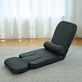 Pikkukuva 3 / 7: Ergonominen lattiatuoli, jossa on teräsrunko ja pehmeä pehmuste