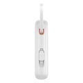 Miniatyrbild 4 av 4: Baseus QPow 2 Powerbank 30W 10000mAh med USB-C-kablar - Vit