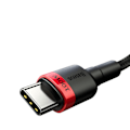 Miniatyrbild 3 av 4: Baseus Cafule PD USB-C - USB-C 100W 5A 2 m Röd/Svart
