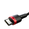 Miniatyrbillede 3 af 4: Baseus Cafule PD USB-C - USB-C 100W 5A 2 m Rød/Sort