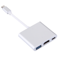 Miniatyrbild 3 av 7: Adapter USB 3.1 Typ-C hane till USB-C, HDMI & USB 3.0 hona – st
