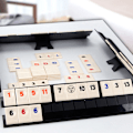 Miniatyrbild 2 av 6: Mahjongspel i kompakt format, komplett set för traditionellt ki