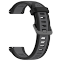 Miniatyrbillede 1 af 3: Silikonearmbånd til Garmin Forerunner 165 18mm - Sort