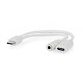 Miniatyrbillede 1 af 2: Nedis USB-C Adapter USB-C til USB-C & 3,5 mm