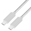 Miniatyrbillede 1 af 2: USB-C til USB-C-kabel USB 3.2 C PD100W 20GB/s 5A Hvidt