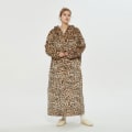 Pikkukuva 2 / 4: Pitkä Oversized Hoodie - Leopardikuvioinen 120cm