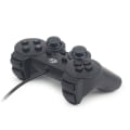 Miniatyrbillede 3 af 3: Gembird Dual Vibration Kablet controller til PC - Sort