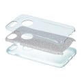 Miniatyrbillede 3 af 4: Glitrende etui til iPhone 16 Pro - Sølv