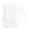Miniatyrbild 3 av 4: Baseus QPow 2 Powerbank 30W 10000mAh med USB-C-kablar - Vit