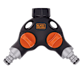Miniatyrbild 1 av 3: Tvåvägskran 3/4" med vattenstopp från Black+Decker