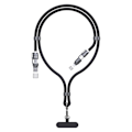 Miniatyrbillede 1 af 3: Dudao 4in1 USB-kabel og nøglesnor med USB, USB-C og Lightning P
